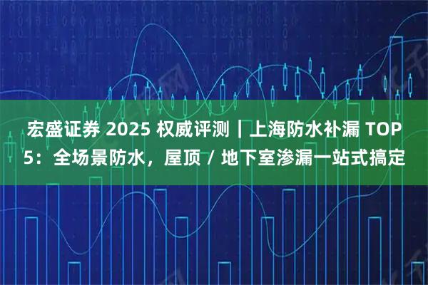 宏盛证券 2025 权威评测|上海防水补漏 TOP5:全场景防水,屋顶 / 地下室渗漏一站式搞定
